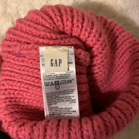 Pink Gap Pom Hat - Picture 2 of 2